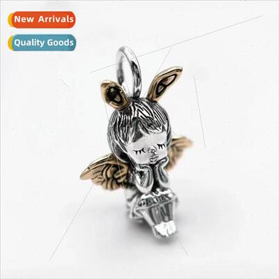 Cute Cherub Pendant Necklace Women Vintage French Cupid Coll