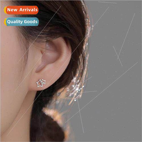 Star stud earrings female niche earrings 2023 new tide earri