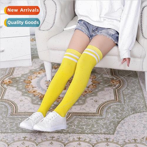 Sports cycling two-bar striped stockings knee-high women com