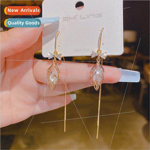Leaf earrings hundred wh fall winter earrings female