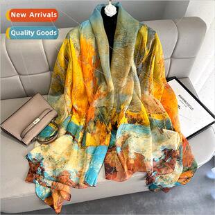 oil new painting oversized Spring sunscreen summer