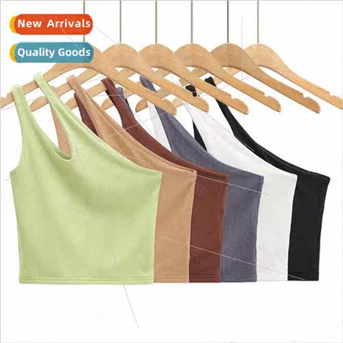 2023 summer new Europe Uned States short sexy one-shoulder d