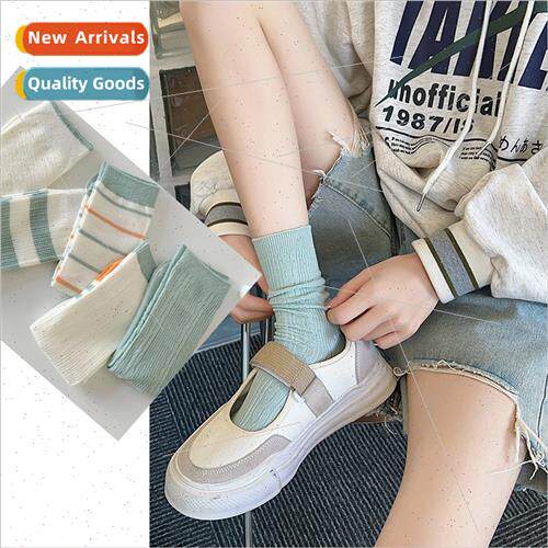 Socks female spring summer new bamboo cotton small fresh str