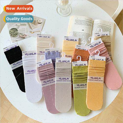 Socks women mid-calf socks cotton spring summer hundreds sta