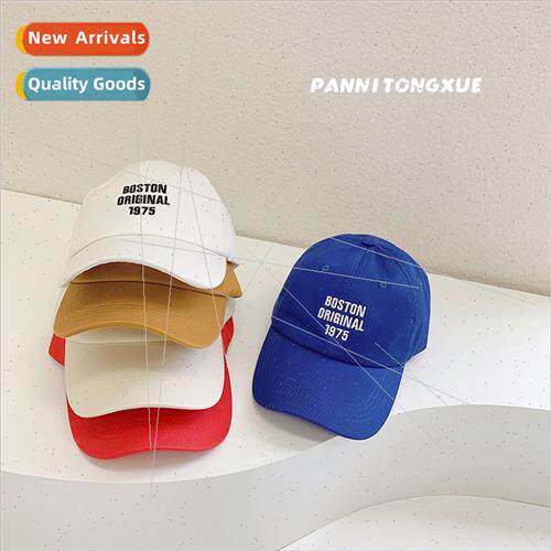 Children duck tongue hat children hats Korea letters embroid
