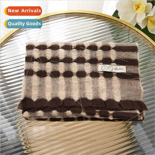 2022 new Japan Korea imation cashmere student plaid scarf fe