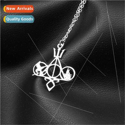 Cy Skeletons Gold lver Necklace Europe American Peripheral J