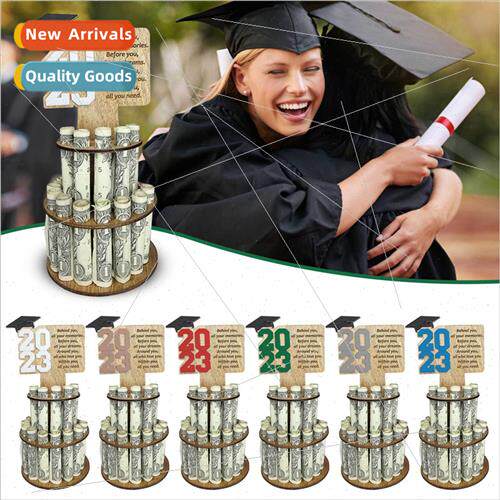 LKX 2023 Wooden Graduation Money Clip Graduation   Her Woode