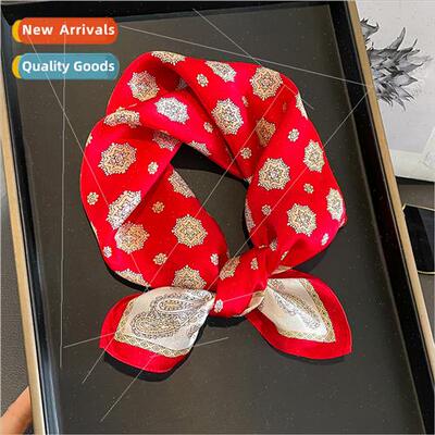 Korea fashion cashew flower temperament mulberry silk silk s