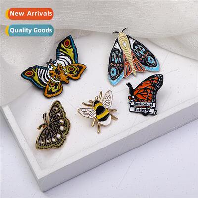 Creative personaly butterfly oil drop brooch butterfly  zinc