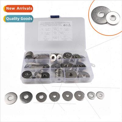 150pcs Boxed Flat Washers-Stainless Steel 304 8 sizes enlarg