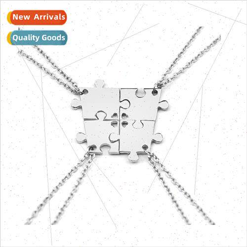 jewelry creative letters necklace best friends four petals s