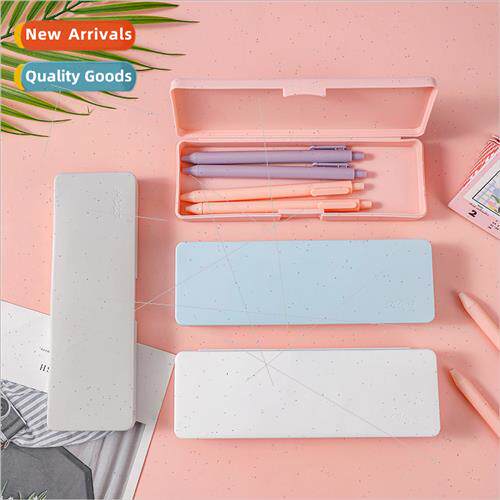 Unprinted wind PP frosted stationery box girls multifunction