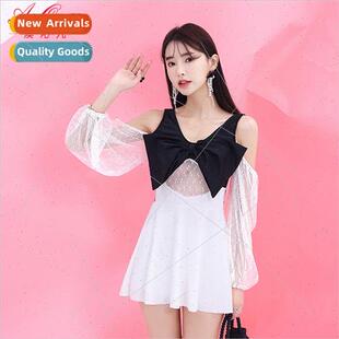 Polyester Comtable Sexy Swimsu Long Spl Fashion Sleev Womens