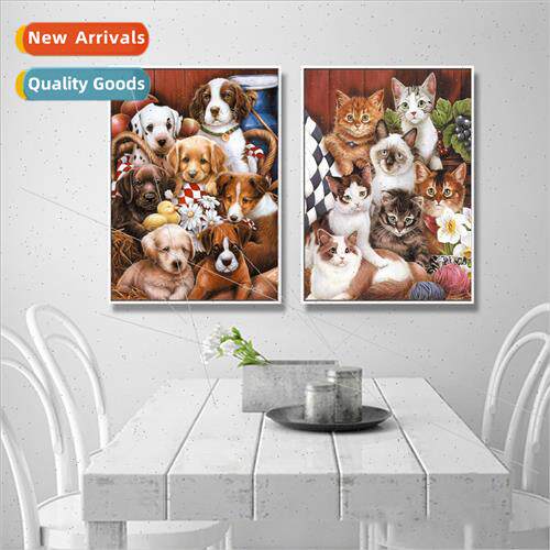 Cross Stch New Modern mple Animal Dog Cat Total Kids Bedroom