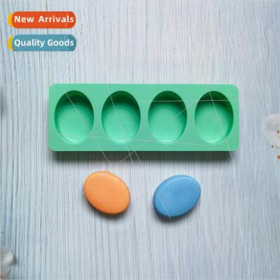 4-bar soap oval 391 silicone mold aromatherapy handicraft ma