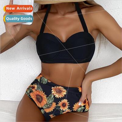 2022 New Europe Bikini Swimsu Ladies Sexy Green Bag Hanging