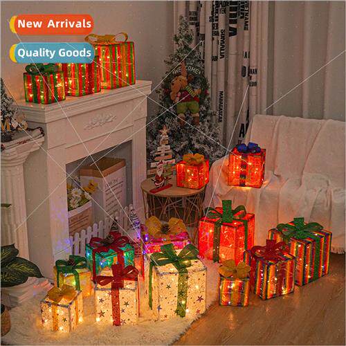 2023Christmas new gift box three sets Christmas lights strin
