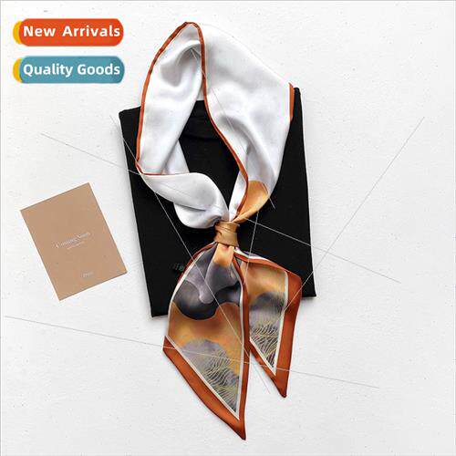 Ins Korea Dongdaemun long silk scarf female hundred wh sprin