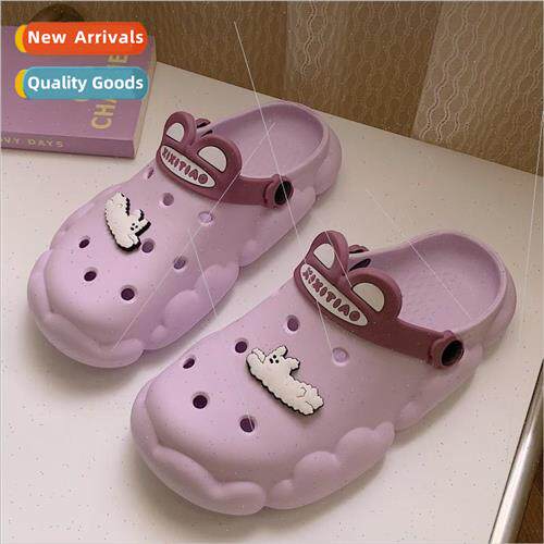 Girls heart summer new cartoon cute hole shoes students indo