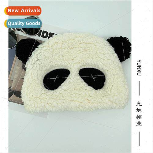 Giant panda winter Japan sweet cute ear cap female plush thi