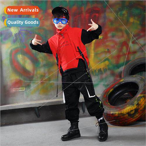 Set dance su girls nd jazz dance model children hip-hop vest