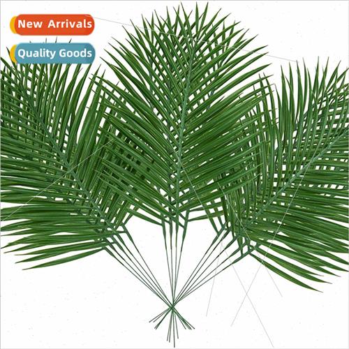 Artificial Palm Leaves Scattered Sunflower Fake mulation Gre