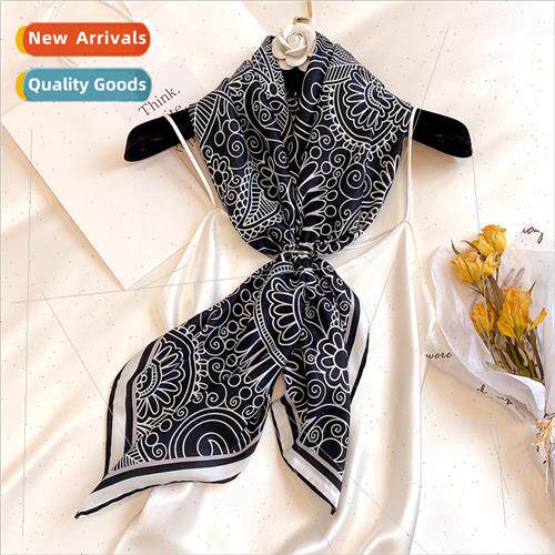 lk scarf female Korea gas fall winter new twill silk cashew