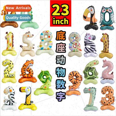 New 23 inch base animal figures standing cartoon aluminium f