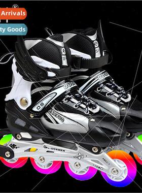 Mens and womens new adult black inline skates roller skates