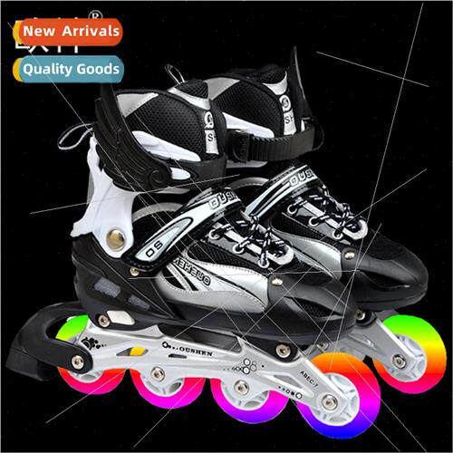 Mens and womens new adult black inline skates roller skates