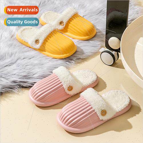 New winter cotton slippers outside warm removable home indoo