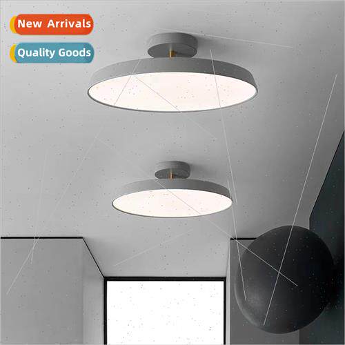 mple modern round bedroom led ceiling light home warm slanti