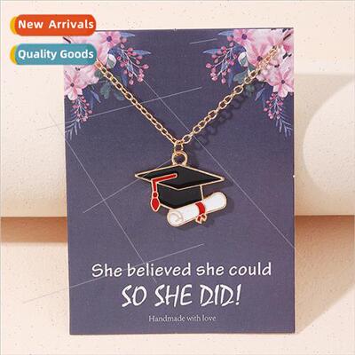 2022 new creative graduation souvenir gift bachelor cap neck