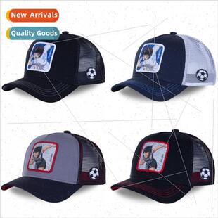 Cartoon Football Kid Baseball Cap Anime Mesh Hat American Tr