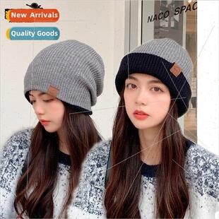 winter double cap hat doubl knted female warm 9132 thickened