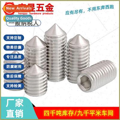 201 stainless steel hexagon socket set screws Tip machine me