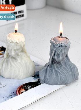 Candle aromatherapy making tools veil masked girl silicone m
