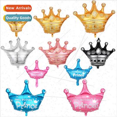 Crown modelling aluminium film balloon cartoon golden crown