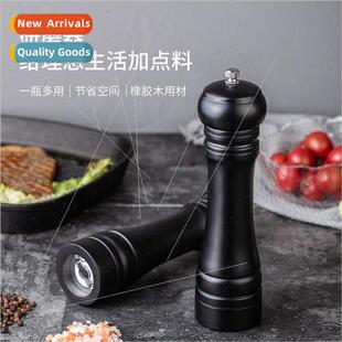 Black Pepper Grinder Wooden Manual Pepper Grinding ing Bottl