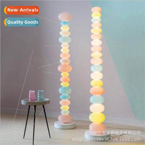 Rainbow candy floor lamp Scandinavian children room bedroom