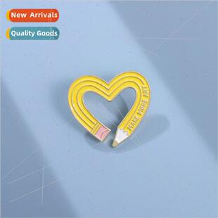 letter love badge ins denim niche English shape mple pencil
