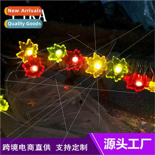 Christmas LED modeling light string simulation maple leaf mo
