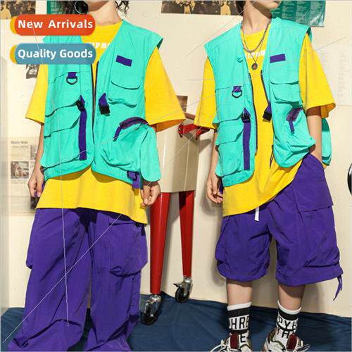 Set dance children tide clothing hiphop permance su boy chil