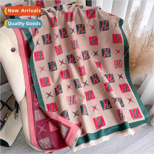 Korea sweet fresh faux cashmere air condioning shawl take cl