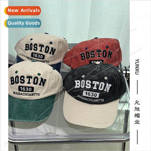 Korea BOSTON letters duck tongue hat couple hundred wh fashi