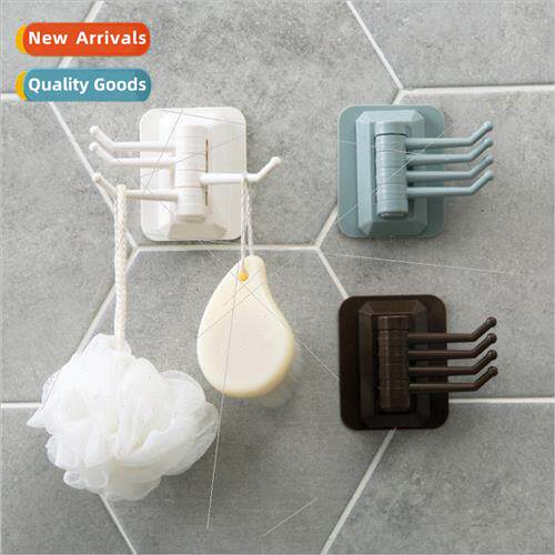 Swivel Hooks Powerful Adhesive Towel Hangers Bathroom Wall S