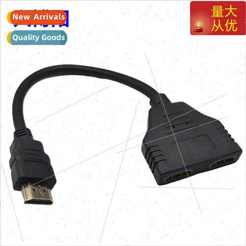 One Input Two Output Splter 1080p HDMI One In Two Cable HD C