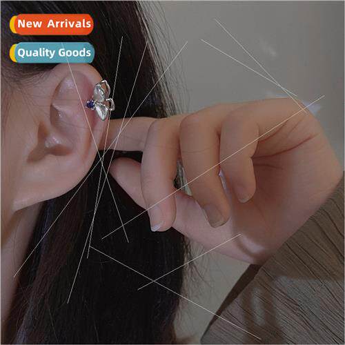 Girls Double Layer Butterfly Ear Clips Whout Ear Holes Ear B