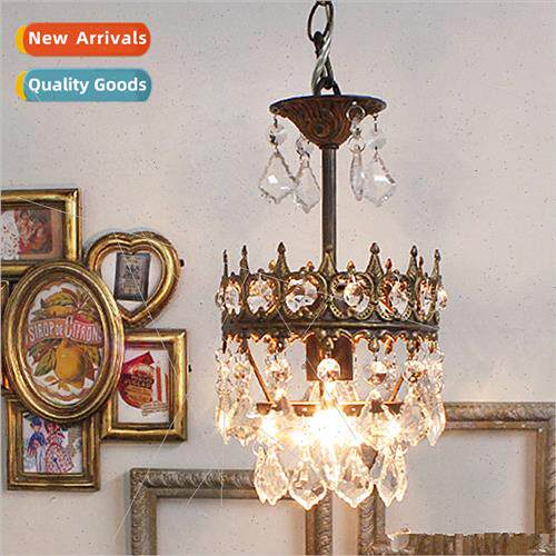 Crystal master bedroom chandelier American vintage corridor